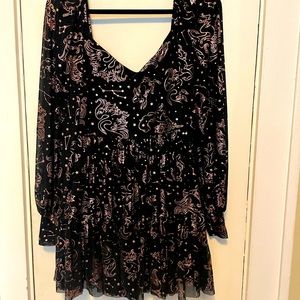 Black milk constellation mini dress